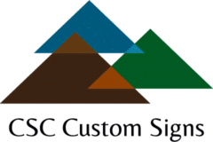 CSC Custom Signs Logo created by Empowered Marketing's Frank Gomez